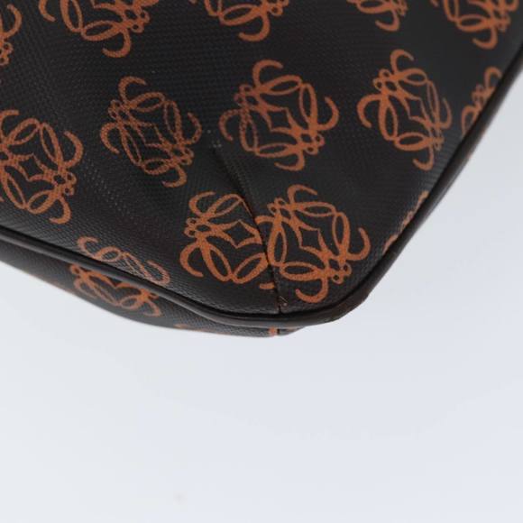 LOEWE Anagram Shoulder Bag Coated Canvas Orange Auth bs14487 - Picture 16 of 16